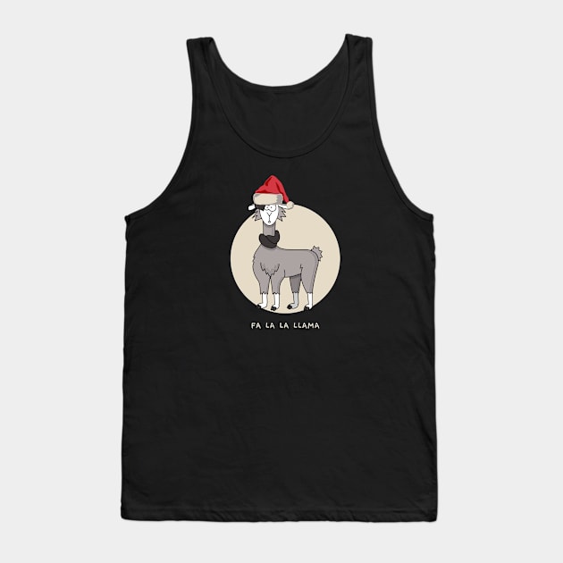 Fa la la llama funny christmas llama design Tank Top by the christmas shop